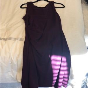 Sleeveless purple dress